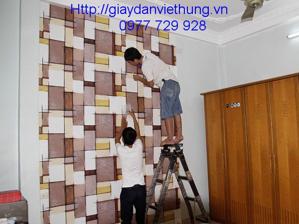 thi công giấy dán tường tại Hạ Đình ,Thanh xuân ,Hà nội